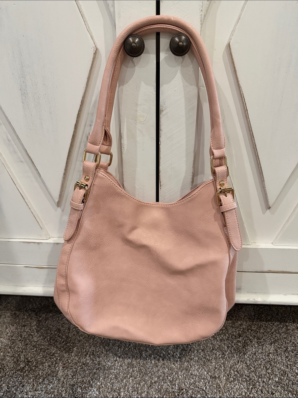 Everyday Soft Hobo Shoulder Bag - Blush Pink